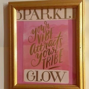 Princess picture with gold frame .